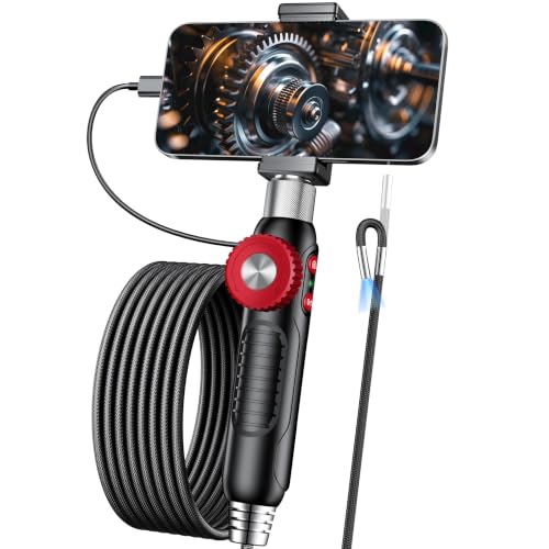 Articulating Borescope 360°Rotation, for Home & Auto Inspection