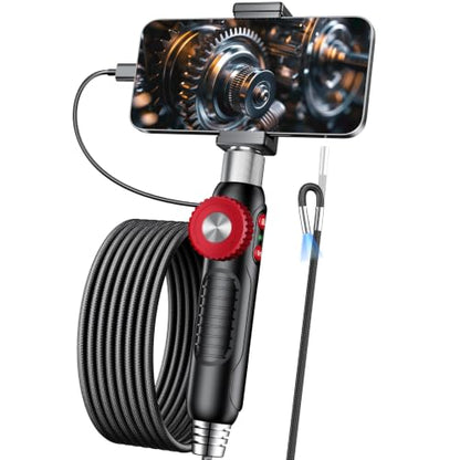 Articulating Borescope 360°Rotation, for Home & Auto Inspection