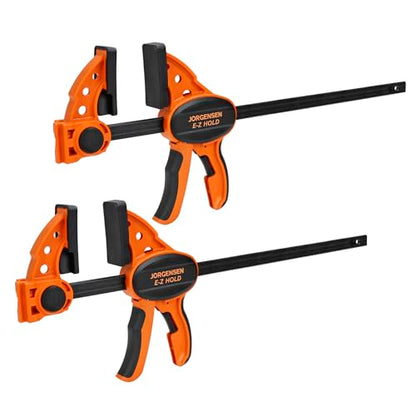 JORGENSEN E-Z Hold 2-Pack 12" 400LBS Medium Duty Woodworking Bar Clamps