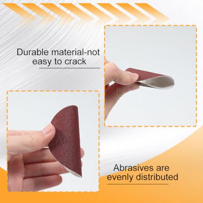 SPEEDWOX 100PCS 3" 120 Grit Sanding Discs, Hook and Loop No Hole Sandpaper - style: 120-Grit
