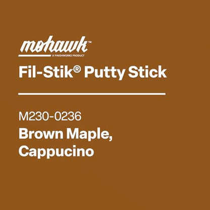 Mohawk Fil-Stik, Wax Putty Stick for Wood Repair, Brown Maple, Cappucino, M230-0236, 1 Count