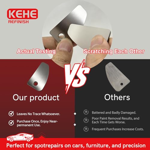 Automobile Spray Paint Point Repair Scraper,Carbide Tungsten Repair Shark Scraper Tool Paint File for Edge Banding, Denibbing, and Spot Repair - color: Shark Scraper