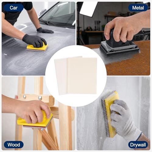 18Pcs 2000Grit Sanding Sponges, 4x2.8In Hook & Loop White - size: 2000 Grit