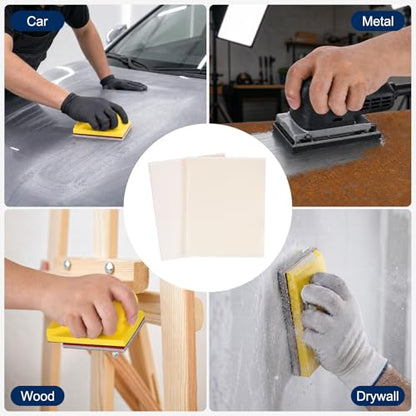 20Pcs 3000Grit Sanding Sponges, 4x2.8In Hook & Loop White - size: 3000 Grit