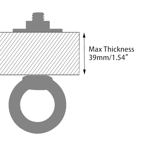 M8 Stainless Steel Eye Bolts with Nuts 4 Pack M8 x 50mm (5/16" x 2 inch) - size: M8x50mm (5/16"x2")