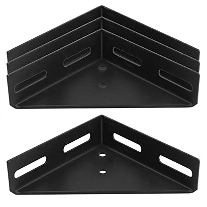 4 Pack Corner Brace Brackets,7" x 7",Triangle Shelf Bracket,1/8" Thick - size: 9-5/8" x 7" x 7"