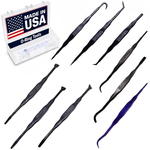 Bojo Tools Tool Kit, Heavy Duty Plastic 9-Piece O-Ring Set Hook Pick - size: O-Ring Tool F1 Kit