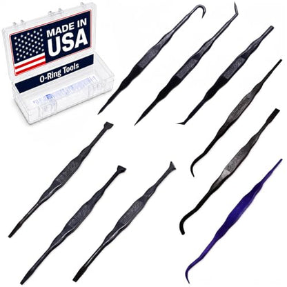 Bojo Tools Tool Kit, Heavy Duty Plastic 9-Piece O-Ring Set Hook Pick - size: O-Ring Tool F1 Kit