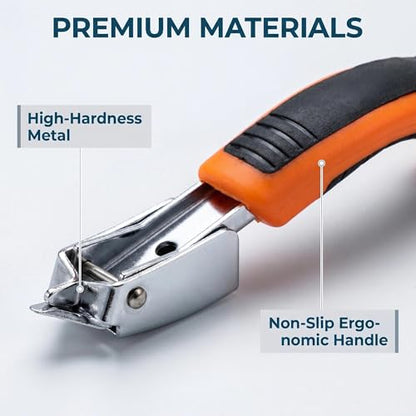 3-in-1 Heavy Duty Staple Remover Set – Professional Upholstery Staple Puller for Carpets, Floors & Furniture – Durable Carbon Steel Stapler Remover with Non-Marring Jaws & Grip