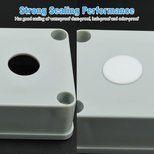 20Pcs 16 mm Silicone Rubber Plugs for 15.5-17.5mm (5/8"-11/16") Round Holes - color: White, size: DH:5/8"(16mm)