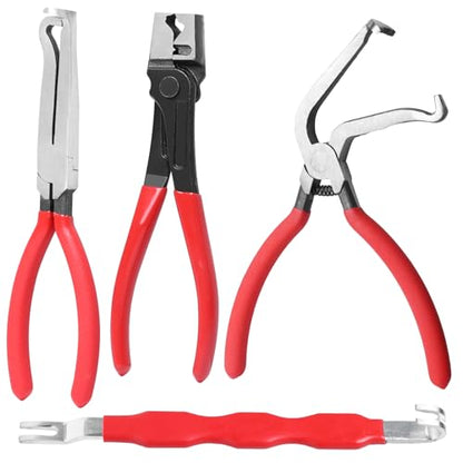 4PCS Electrical Disconnect Pliers, Automotive Connector Removal Tool Set - style: 4 Pcs Set