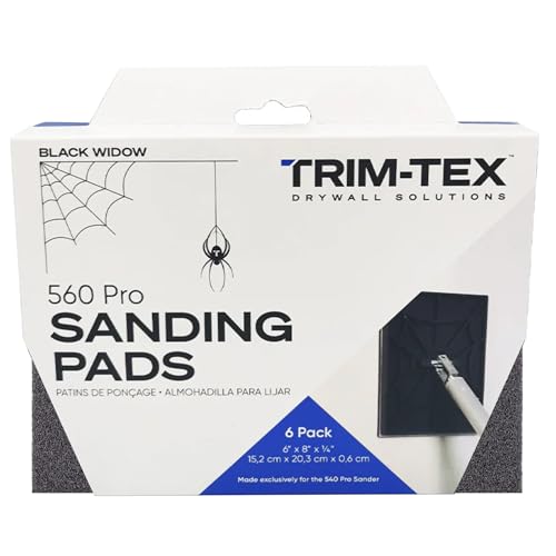 Black Widow Medium Sanding Pads – Abrasives for Drywall Prep & Surface Sanding, USA Made, Family Owned - style: Medium