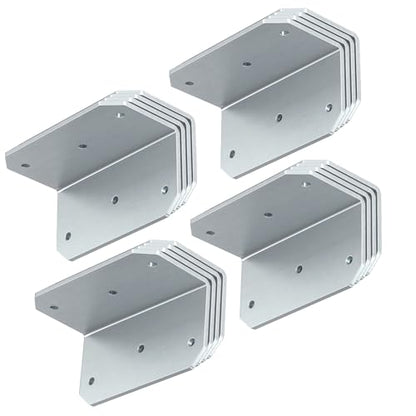 2x4 Inch 90 Degree Corner Bracket, 200 LBS, Galvanized, 16 PCS - color: Galvanized-16PCS
