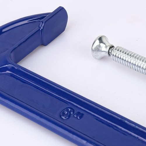 3 Pack 6 Inch Blue C-Clamp, Heavy Duty C Clamps - size: 3 Pack 6 Inch