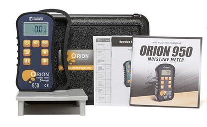 Orion® 950 Pinless Wood Moisture Meter by Wagner Meters I Accurate, Non-Damaging, Dual Depth Lumber Moisture Measurement, Bluetooth, Auto EMC, GPP/GPK & Dew Point Calculations (NIST Traceable) - size: Traceable Calibrator - NIST
