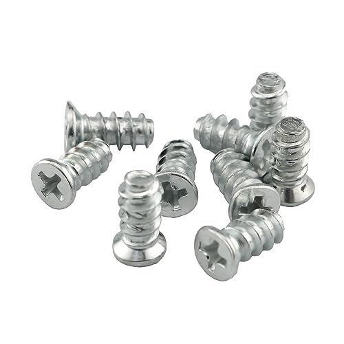 10PCS Replacement Screws Flat Head Flat Tail Panel Fixing Furniture 1/2 Inch Drawer Slide Screws