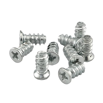 10PCS Replacement Screws Flat Head Flat Tail Panel Fixing Furniture 1/2 Inch Drawer Slide Screws