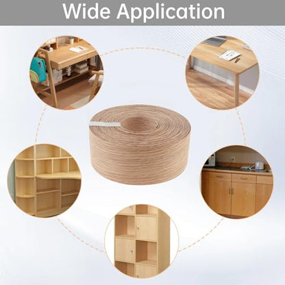 2in*50ft Edge Banding Wood Veneer Strips Adhesive Wood Banding Strips - size: 2 inch * 50 ft (5 cm * 15M)