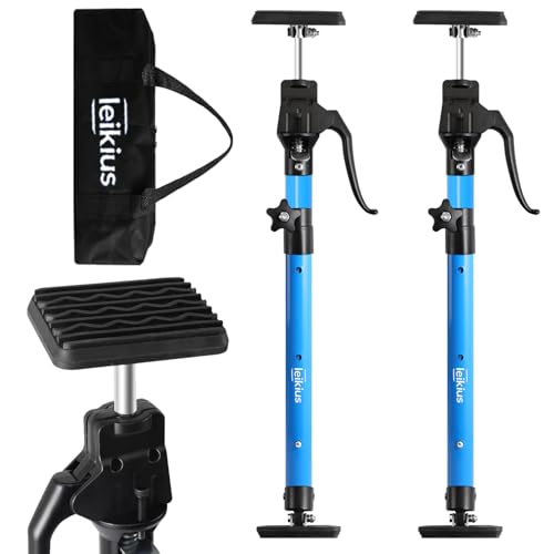 Aluminum Cabinet Jack Support Pole 2PC, 23.6-45.3 Inches Steel Telescopic Quick Rod Adjustable 3rd Hand Support System 200lbs Capacity for Installing Cabinets, Heavy Duty Cabinet Lift Jack - size: Medium23.6-45.3INCH 2Pc