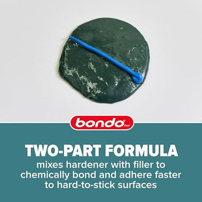 3M Bondo Short Strand Fiberglass Reinforced Filler 1.37 LB (621 g) with Bondo Cream Hardener 0.5 oz (14g), Repair Holes Up To 0.5 IN, Waterproof (SS-PT-ES) - size: 0.5 Ounce (Pack of 1)