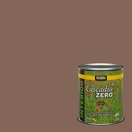 Rodda Paint CASCADIA ZERO Interior Satin Paint & Primer in One, Quart, Amazon Mist - color: Amazon Mist, size: 32 Fl Oz (Pack of 1)