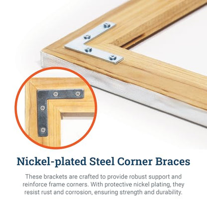 Cloverdale Corner Brace Brackets, 2 in, 36 Pack with Screws
