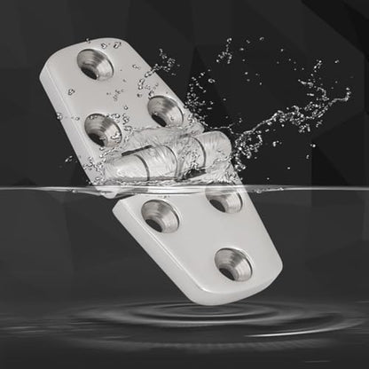 316 Stainless Steel Hinges Marine Grade 3" x 1.5" Heavy Duty Boat Hatch Hinge (76 mm X 38 mm) Casting Cabinet Door Hinge with Screws (6 Pack) - style: 6 Pack