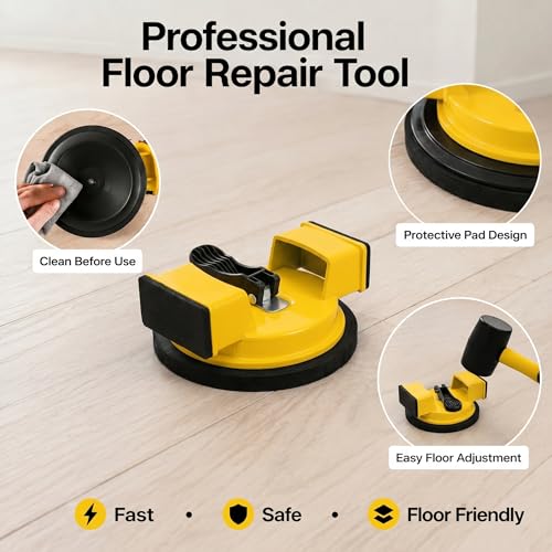Floor Gap Fixer Tool Kit, Heavy Duty Suction Cup Laminate Flooring Tool