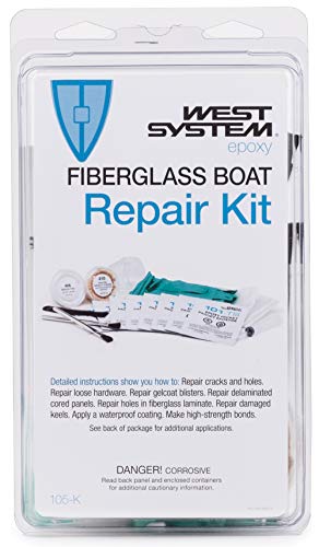 WEST System Fiberglass Boat Repair Kit | Marine Grade Epoxy Kit for Boat Hull Repair | Fiberglass Patch and Boat Screw Hole Filler | Made in the USA