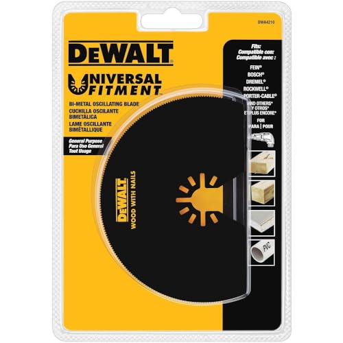 DEWALT Dwa4210 Oscillating Semicircle Blade, Black