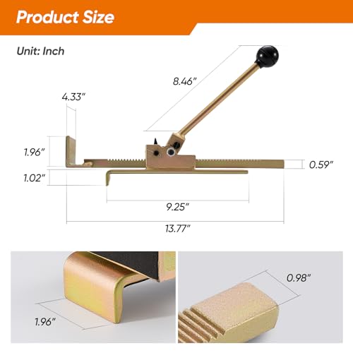 Hardwood Flooring Jack (Wood-Specific, Not for Vinyl/Plastic)