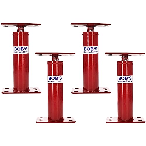 BISupply House Jacks for Leveling Crawlspace 4 Pack - 12 to 16 inch Adjustable Support Beam Basement Jack Post - Floor Lifting Joist Beam Brace for Cellar Ceiling - Screw Pole Jack - size: 16 in, 4 pack
