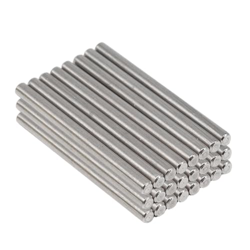 24Pcs 3mm x 40mm / 1/8 Inch x 1.57 Inch Shelf Pegs, Shelf Pins - size: M3 x 40mm