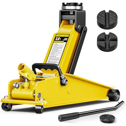 AUTOWN Heavy Duty 3 Ton Floor Jack, Hydraulic Car Jack with Quick Lift Pump