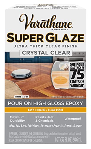 Varathane Crystal Clear Super Glaze High Gloss Epoxy Finish Kit - color: Crystal Clear
