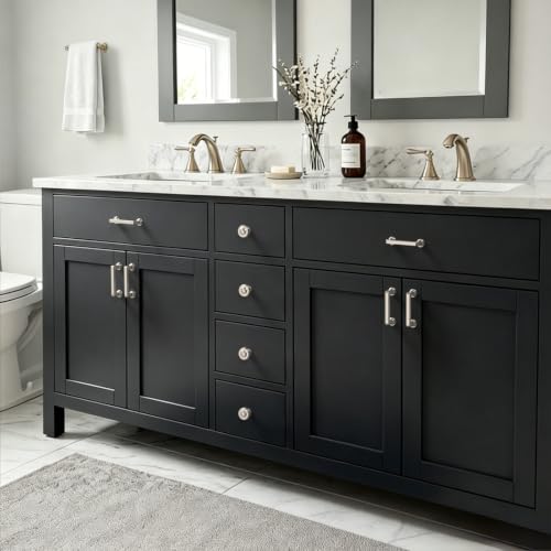 10 Pack 3 Inch Brushed Nickel Cabinet Pulls, Kitchen Hardware - color: Brushed Satin Nickel, size: 3" Hole Center