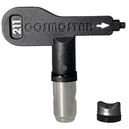 Cosmostar 211 Heavy Duty Airless Spray Tip Nozzle – Reversible, Easy Clean, Compatible with RAC IV & TRU211 Tip Guard - size: 211