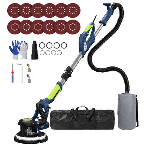 Drywall Sander, 2025 Upgraded 8-Amp Popcorn Ceiling Removal Tool, Blue - color: Dark Blue