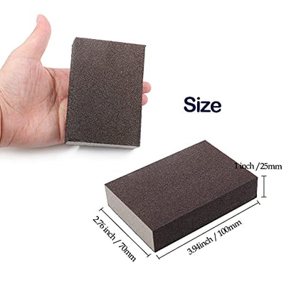 12Pcs 180 Grit Fine Sanding Block - size: 180 Grit(Fine)