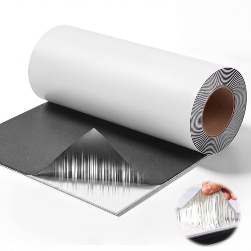 Pushglossy 12" x 25ft EPDM Rubber Roofing Seam Butyl Tape, White - color: White, size: 12 Inch X 25 Feet