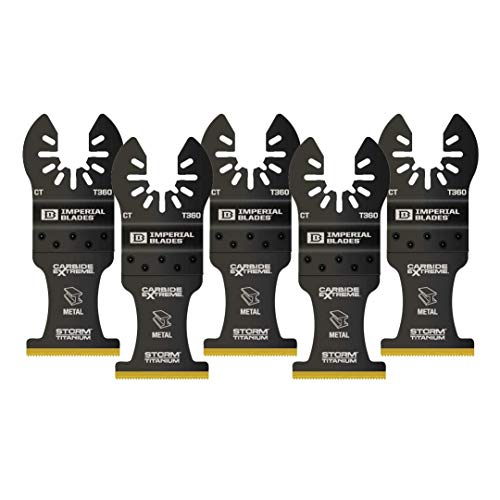 Imperial Blades One Fit™ 1-3/8" Carbide Extreme Storm Titanium Metal Blade, 5PC, Multi (IBOAT360-5) - size: 5-Pack, style: Metal