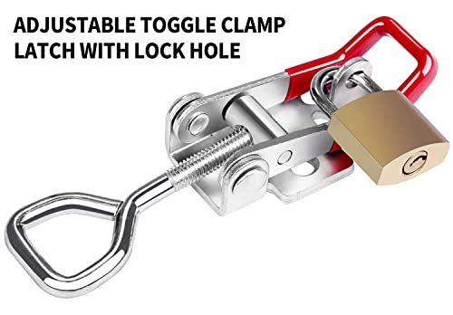 Vicuna R Heavy Duty Toggle Latch Clamp 4002, Adjustable Pull Latch - style: 4002-4PK