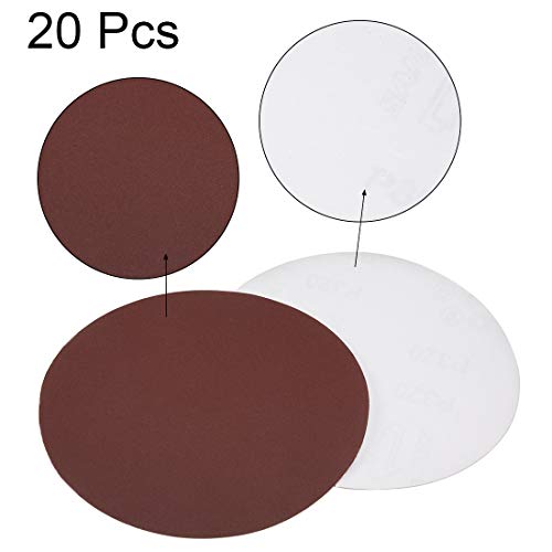 uxcell 6" PSA Sanding Discs 320 Grits Self Stick Aluminum Oxide Sandpaper for Random Orbital Sander Wood Metal Dry Polishing 20pcs - style: 320 Grit