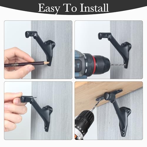 HOME MASTER HARDWARE Handrail Bracket for Stairs, Matte Black, 3 Pack - color: Matte Black, size: 3 Pack