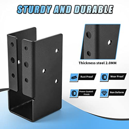 24 Pcs 2"x4" Concealed Joist Hangers for Outdoor - size: 24 Pcs