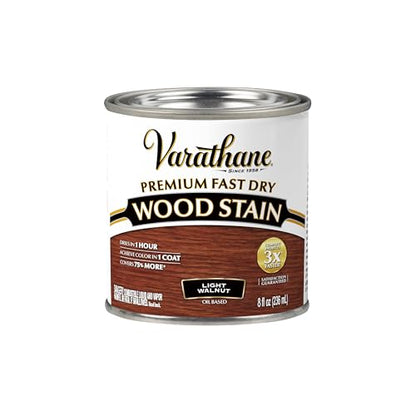 Varathane Premium Fast Dry Light Walnut Wood Stain - color: Light Walnut, size: 0.25 Quart (Pack of 1)