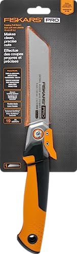 Fiskars Pro PowerTooth Compact Folding Detail Hand Pull Saw, 6" Blade - style: Folding Pull Saw