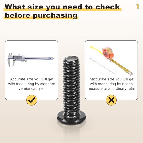 METALLIXITY Flat Head Hex Socket Cap Screws M6-1x35 10Pcs - color: Black, size: M6-1x35mm