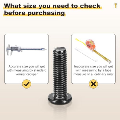 METALLIXITY Flat Head Hex Socket Cap Screws M6-1x35 10Pcs - color: Black, size: M6-1x35mm