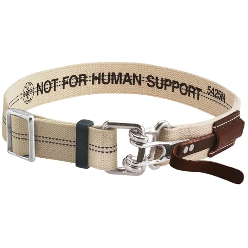 Klein Tools 5425XL Tool Belt, Cotton/Polyester Work Belt, Quick-Release Buckle for Ironworker, Construction, Framer, Carpenter, Electrician, XL - size: Extra Large